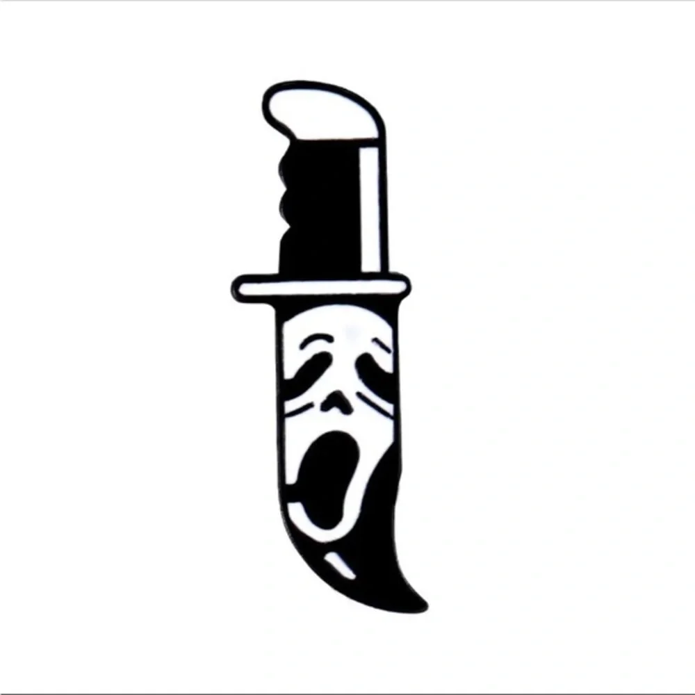 5/20$  Scream Ghost Face Ghostface Horror Kawaii Aesthetic Goth Enamel Pin - Picture 8 of 16